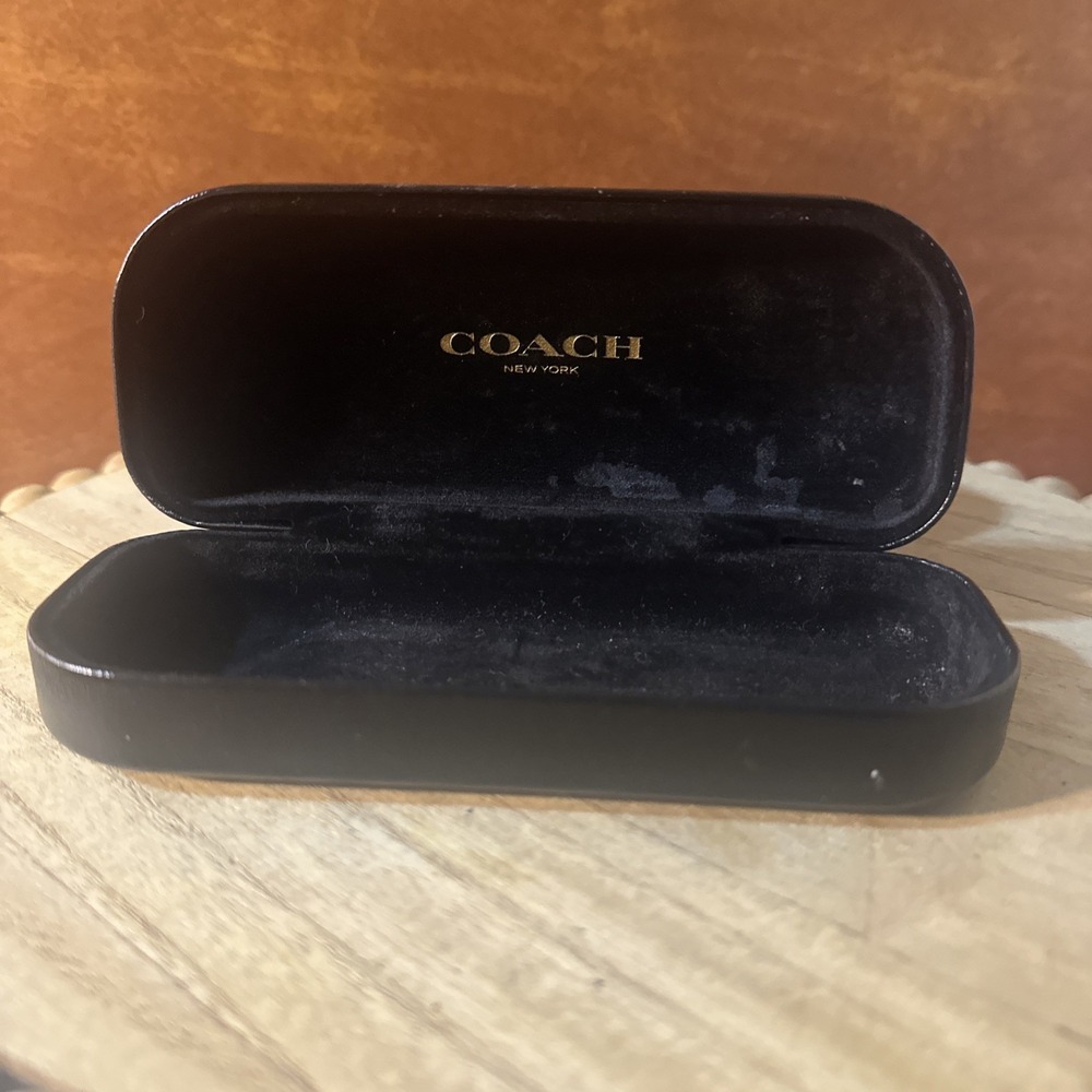 Coach Hard Case Sunglasses Glasses Black Clamshell Holder
